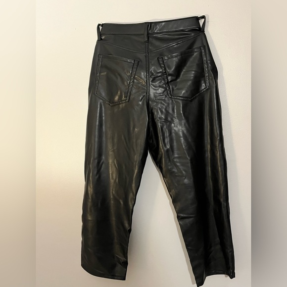 Abercrombie&Fitch Curve love, vegan leather ankle straight Pant. Size: 12 short. - Picture 9 of 9